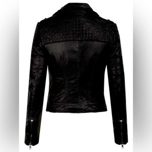 Vintage quilted motorcycle jacket